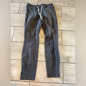 Vuori Pants Men's Ripstop Climber V412 Drawstring Pockets Sz M Gray